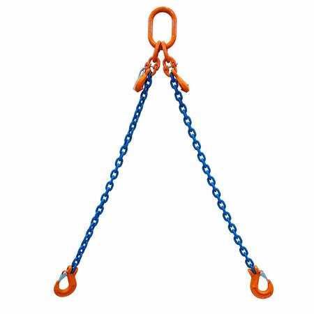 STARKE Chain Sling, 5/16in, G100, Sling Hook, with Chain Adjuster, 11 ft SCSG100516-2LSA-11